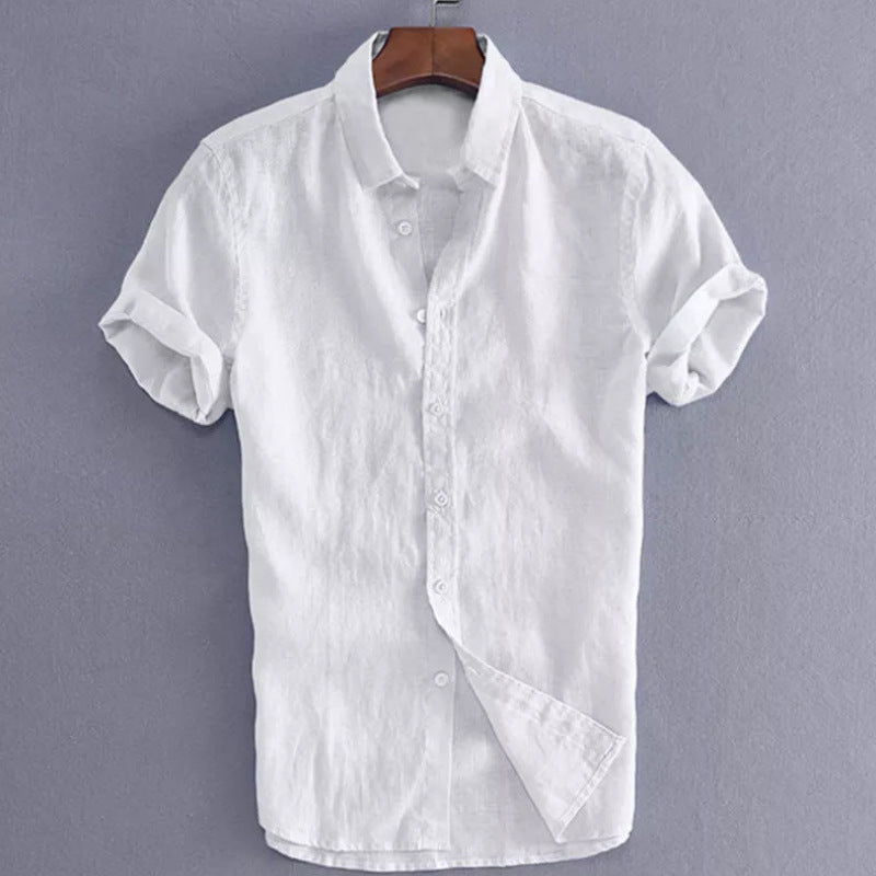 Men's Short-Sleeve Button-Down Relaxed Fit Shirt