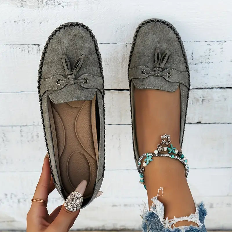 Women's Vintage Bow Loafers