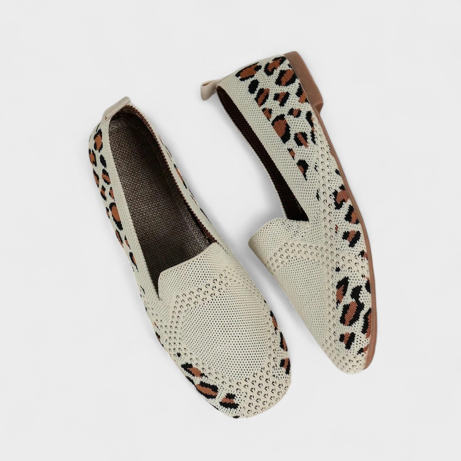 Women's Casual Knit Shoes with Slip-On Design
