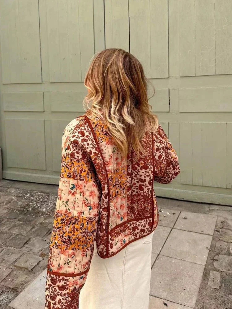 Women's Vintage Style Soft Plaid Checkered Jacket