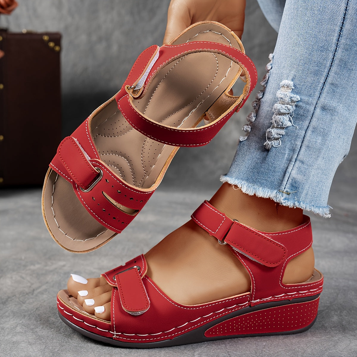 Women's Orthopedic Comfort Sandals with Adjustable Straps