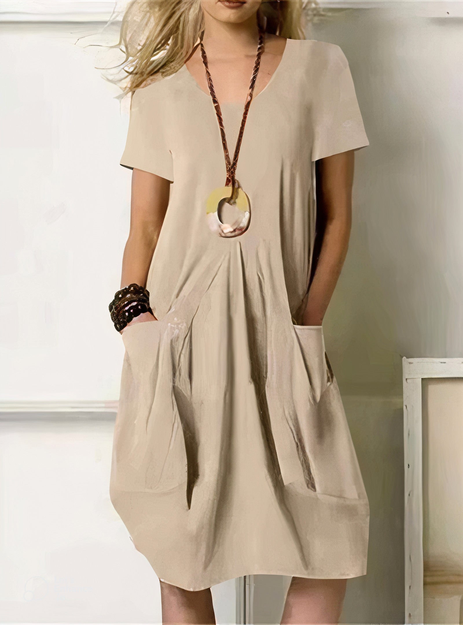 Women's Casual Pocket Dress