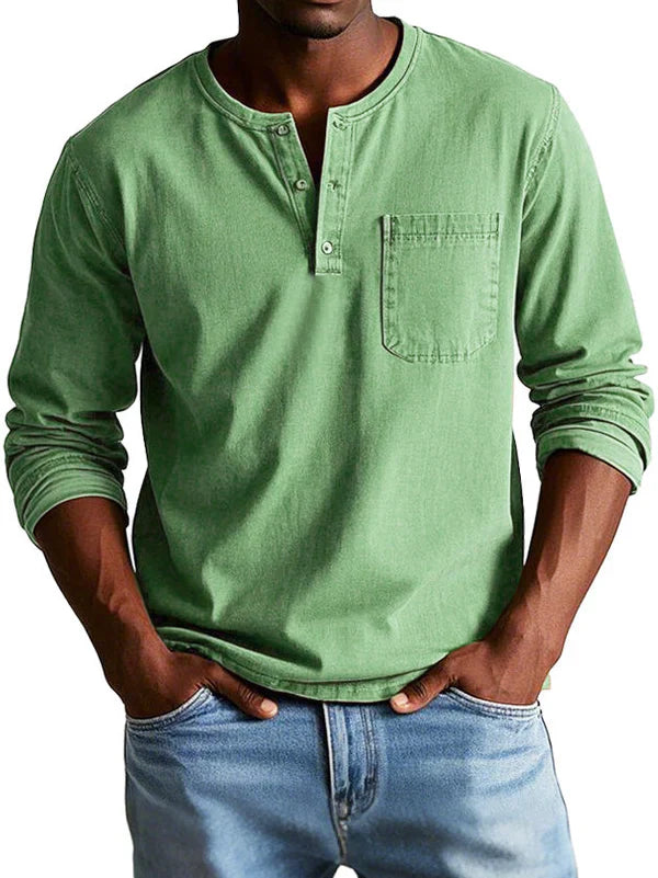 Vintage Long Sleeve Shirt for Men