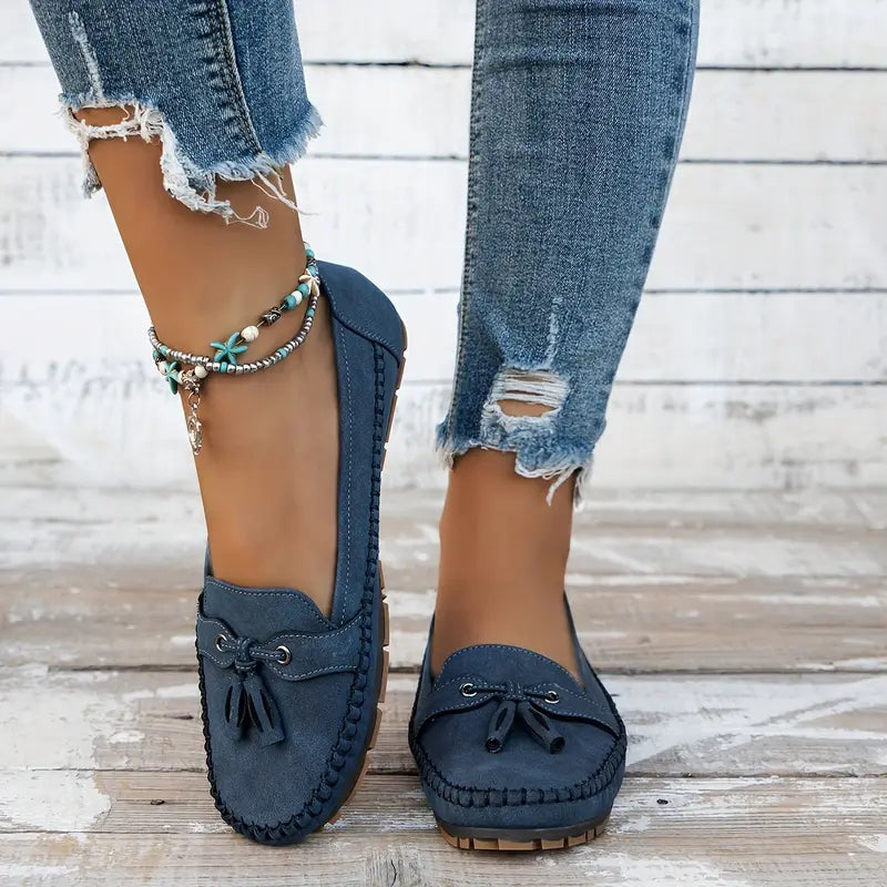 Women's Vintage Bow Loafers