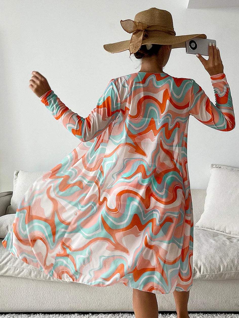 Women's Chic Three-Piece Beachwear Set