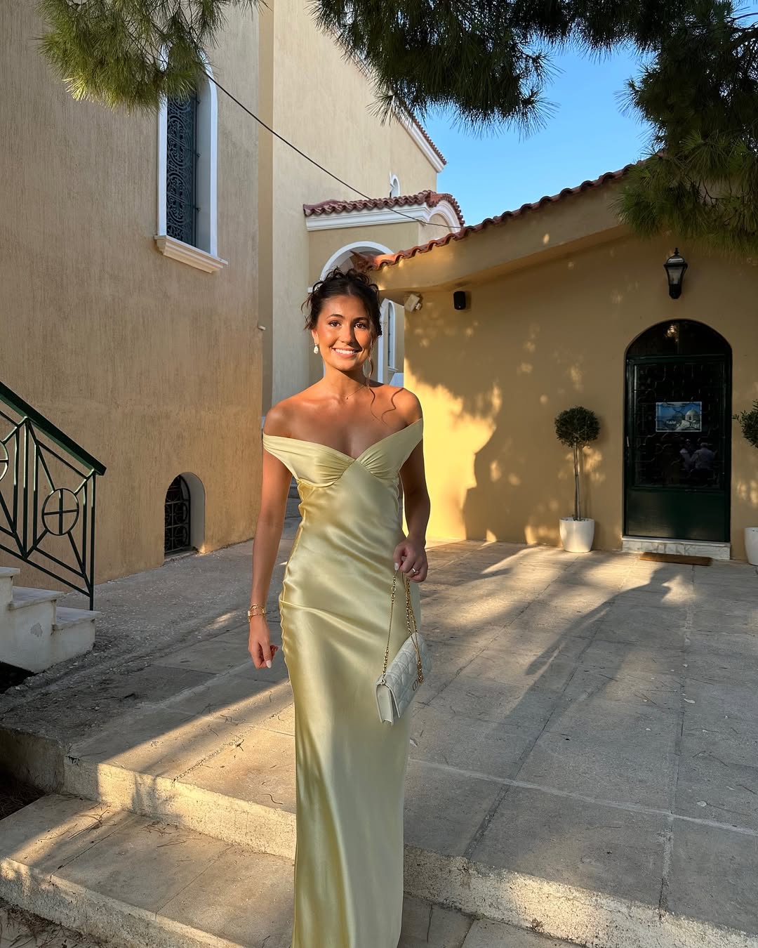 Women's Off Shoulder Fitted Maxi Dress with Sweetheart Neckline