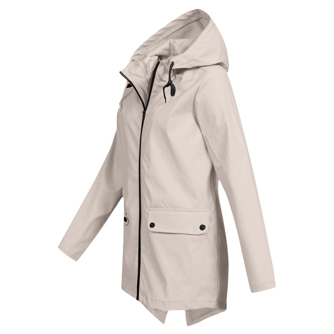 Women's Lightweight Waterproof Windbreaker Jacket with Hood