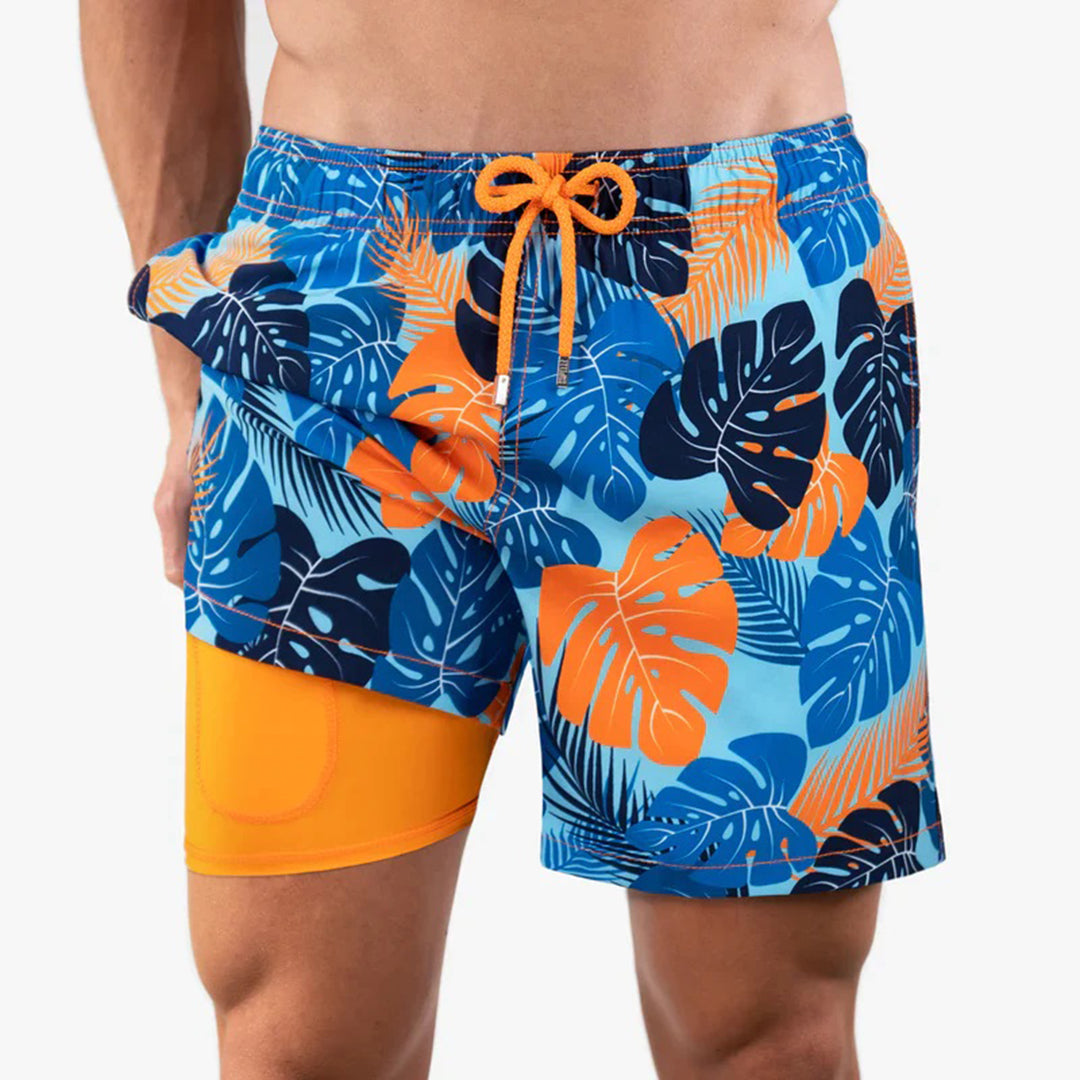 Men's Casual Shorts with Supportive Inner Lining and Drawstring