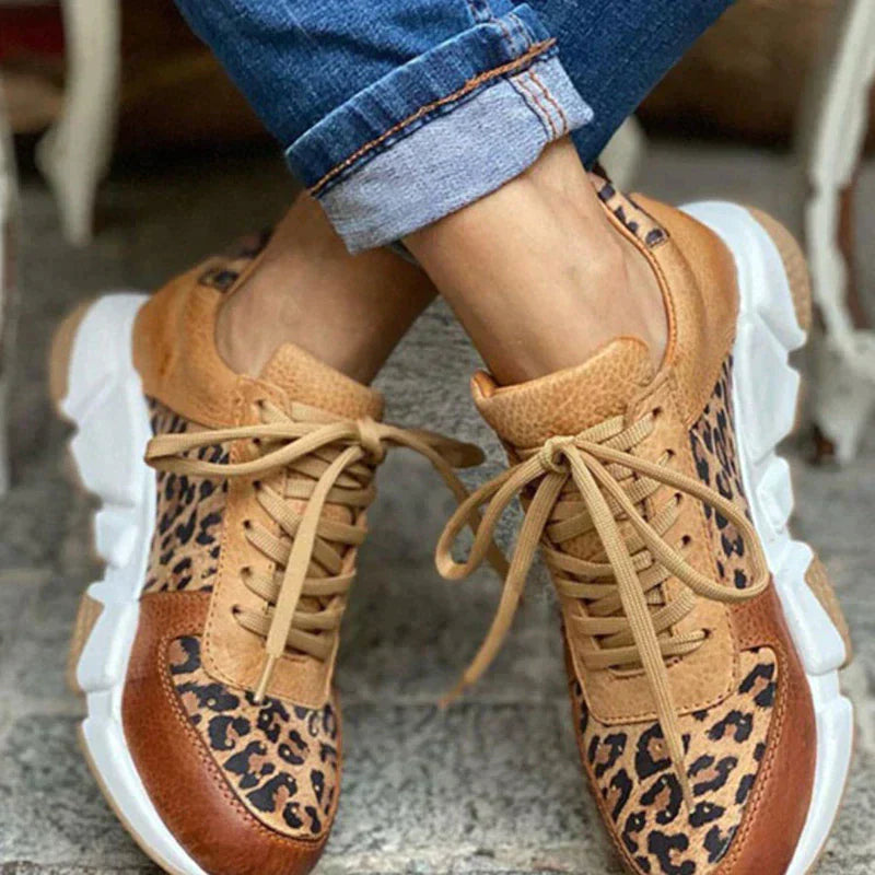 Women's Leopard Print Sneakers