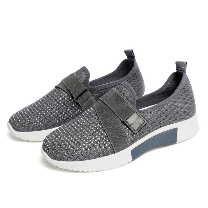 Women’s Slip-On Orthopedic Sneakers – Breathable Velcro Walking Shoes