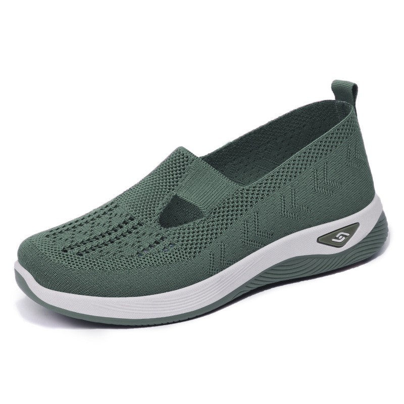 Women's Slip-On Walking Shoes with Cushioned Sole Comfort