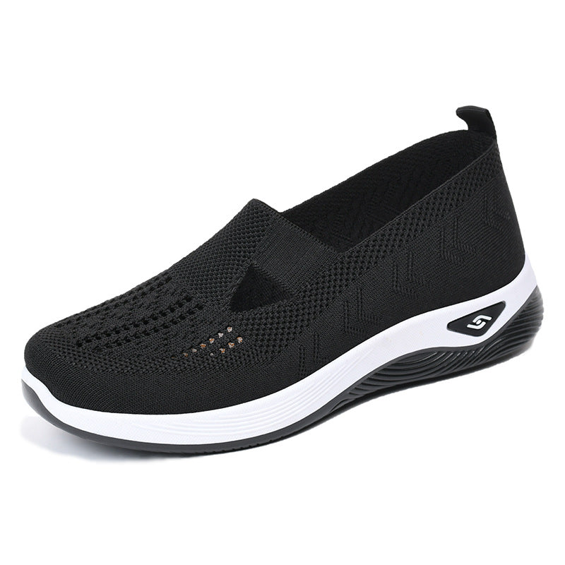 Women's Slip-On Walking Shoes with Cushioned Sole Comfort