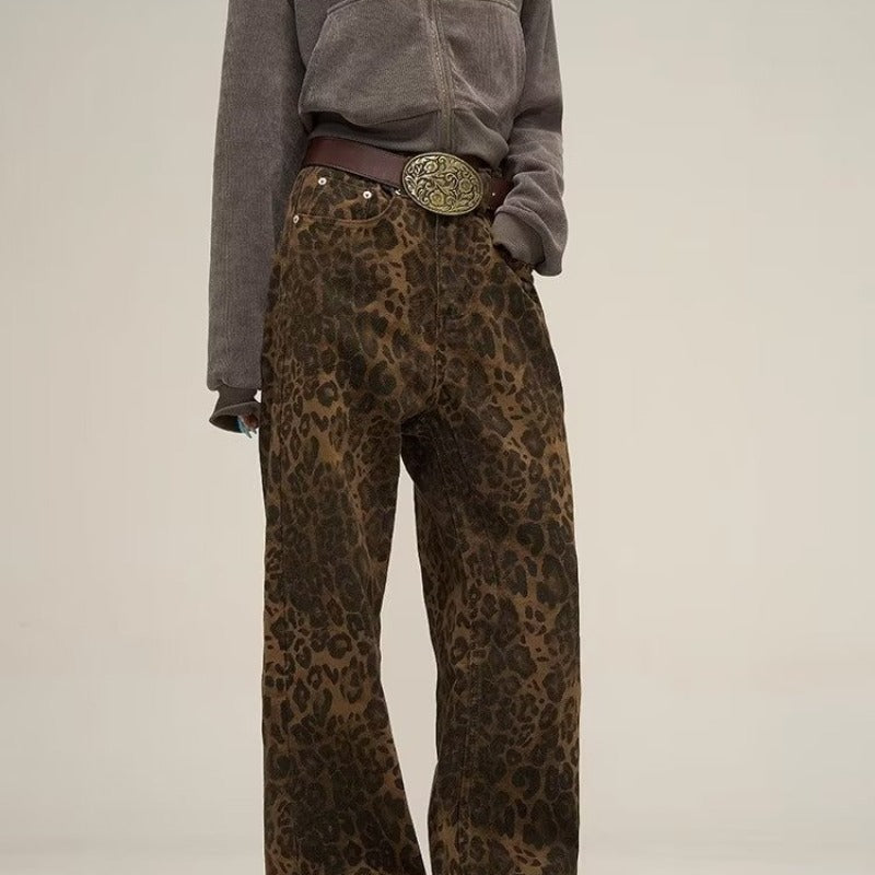 Women's Leopard Print Jeans