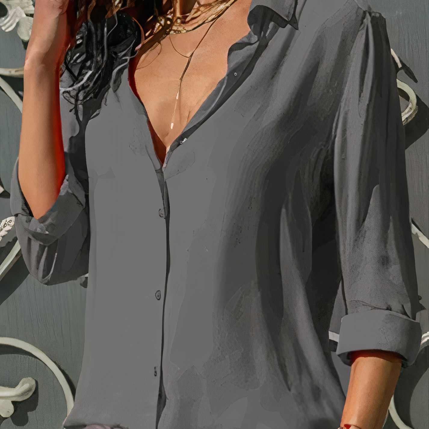 Women’s Button-Down Blouse