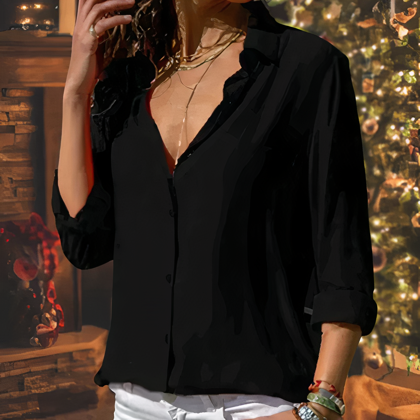 Women’s Button-Down Blouse