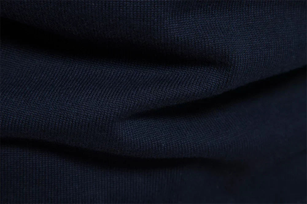 Men’s Striped Quarter-Zip Jumper with Modern Slim Fit Design