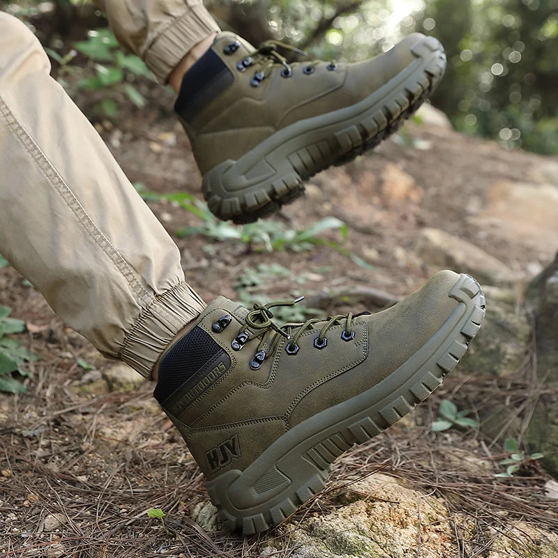 Men’s High-Top Hiking Non-Slip Outdoor Work Boots
