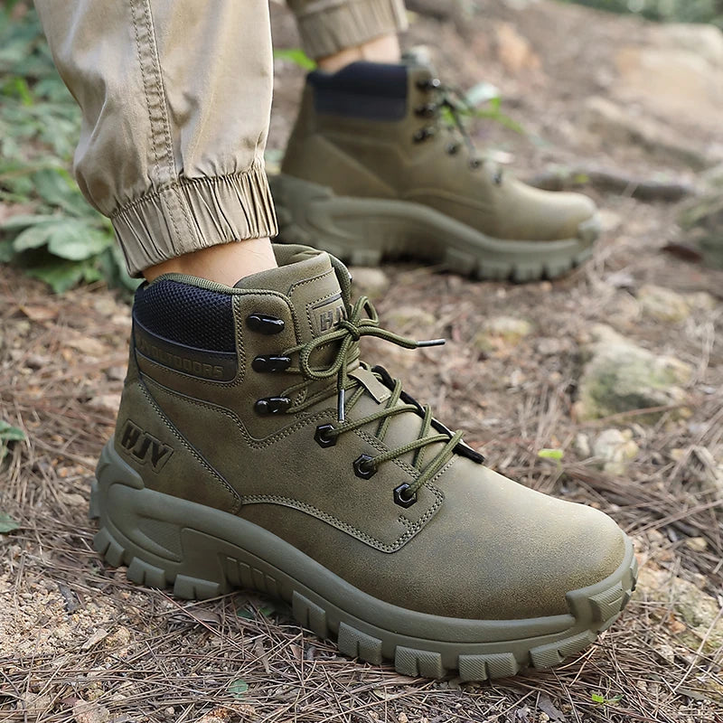 Men’s High-Top Hiking Non-Slip Outdoor Work Boots