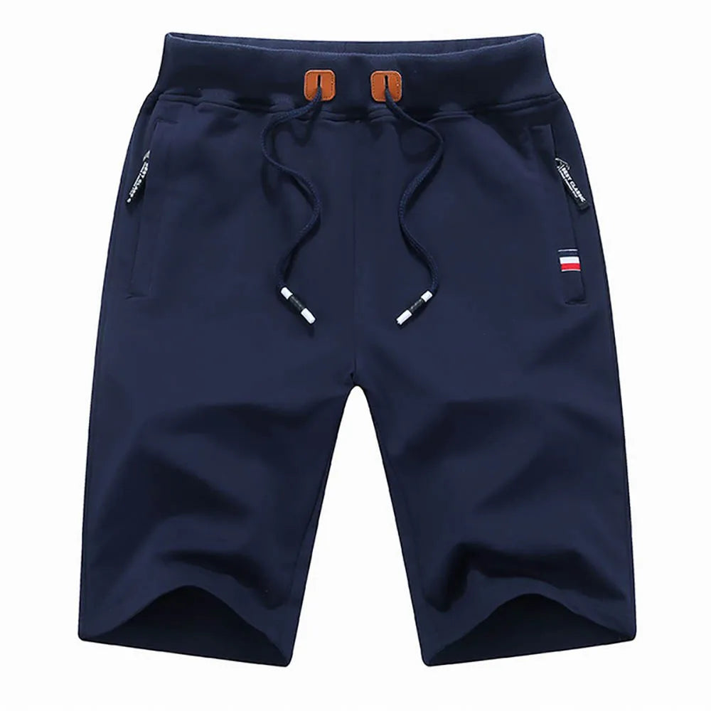 Men's Casual Drawstring Shorts with Pockets and Relaxed Fit