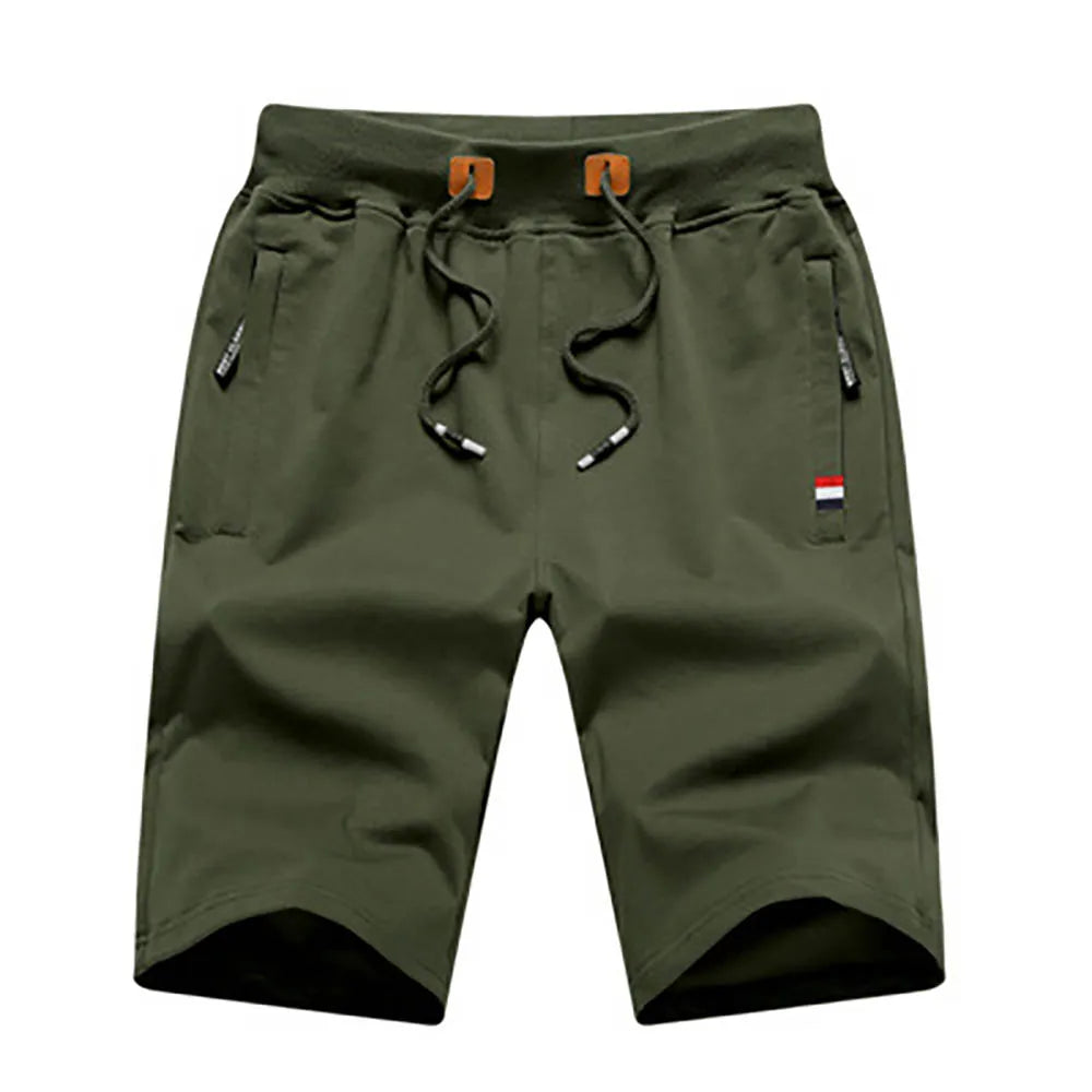 Men's Casual Drawstring Shorts with Pockets and Relaxed Fit