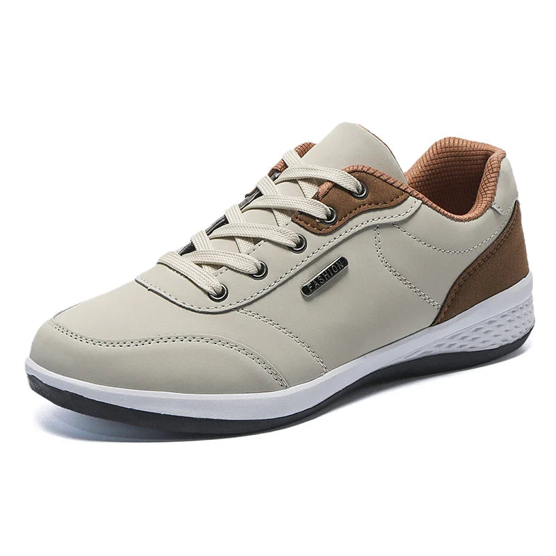 Men's Casual Lace-Up Shoes with Contrast Panel Detailing