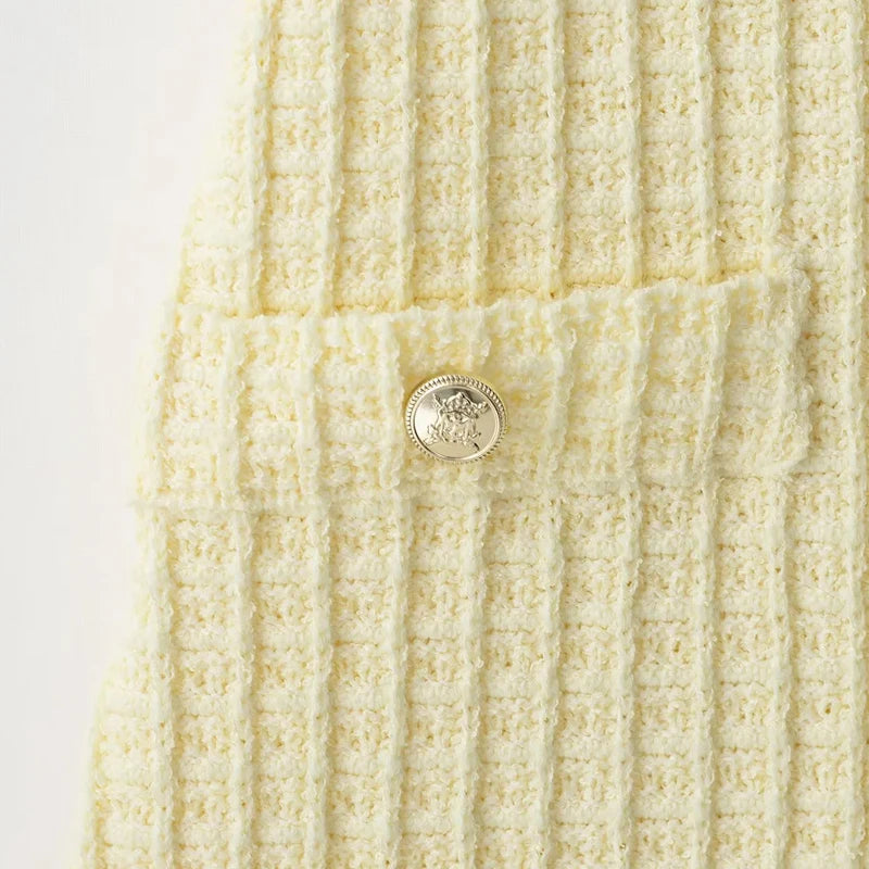 Women's Ribbed Sleeveless Mini Dress with Pocket Details