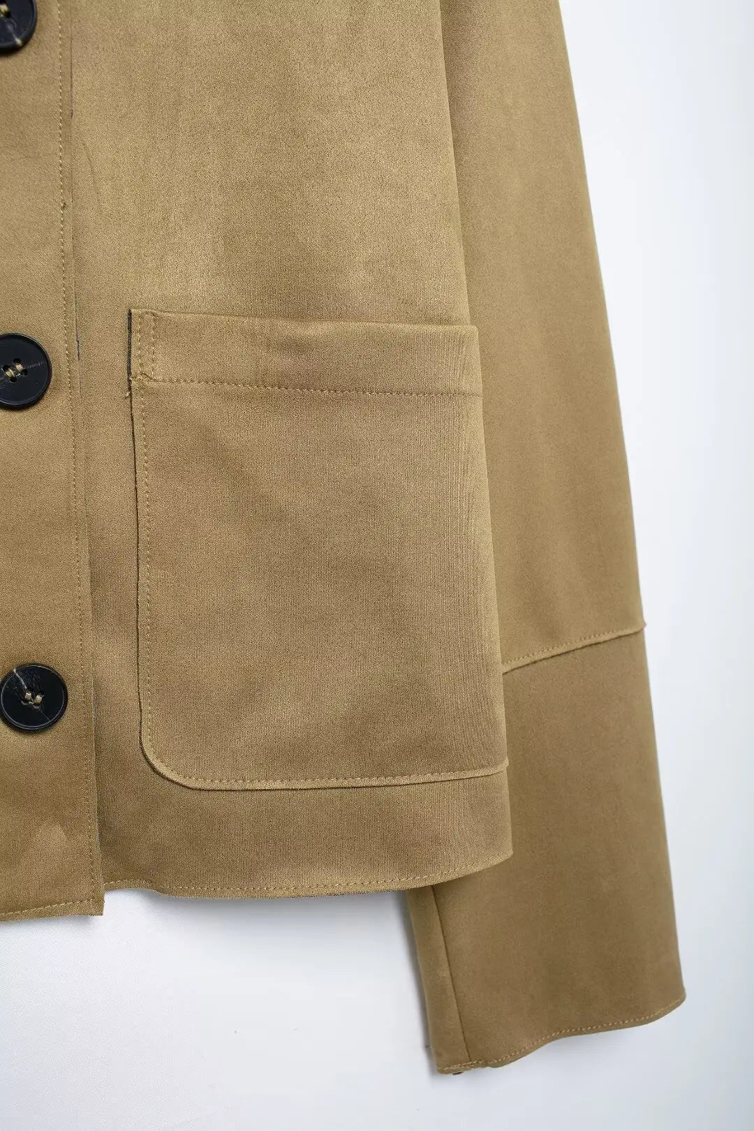 Women's Varsity Bomber Jacket with Minimalist Button-Up Design