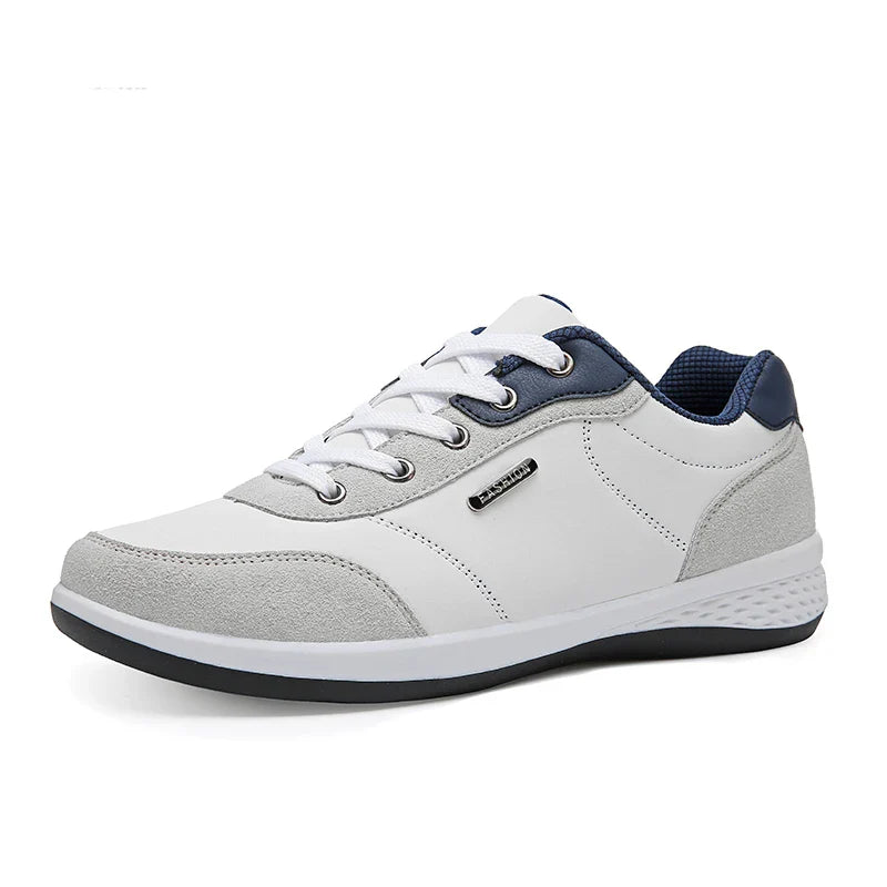 Men's Casual Lace-Up Shoes with Contrast Panel Detailing