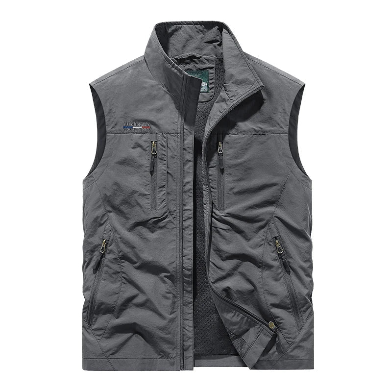Men's Sleeveless Zip-up Vest