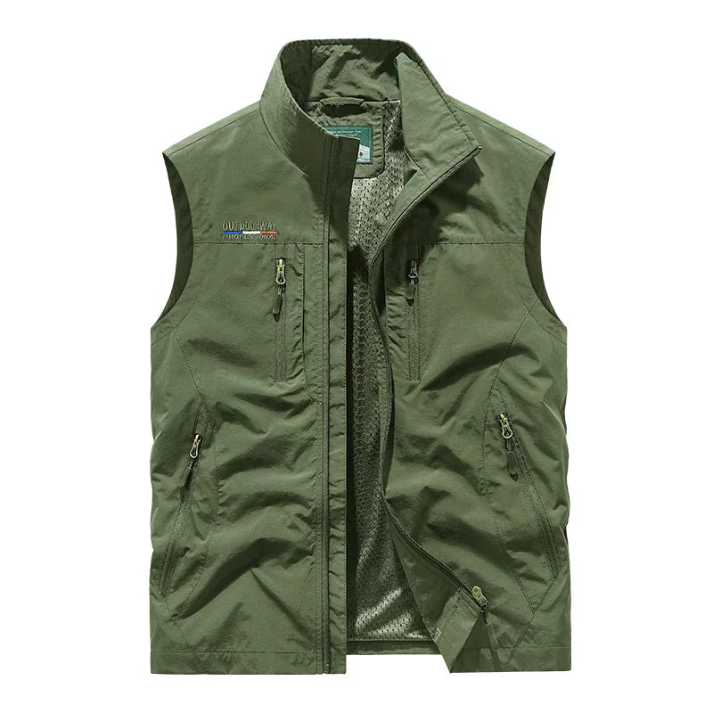 Men's Sleeveless Zip-up Vest