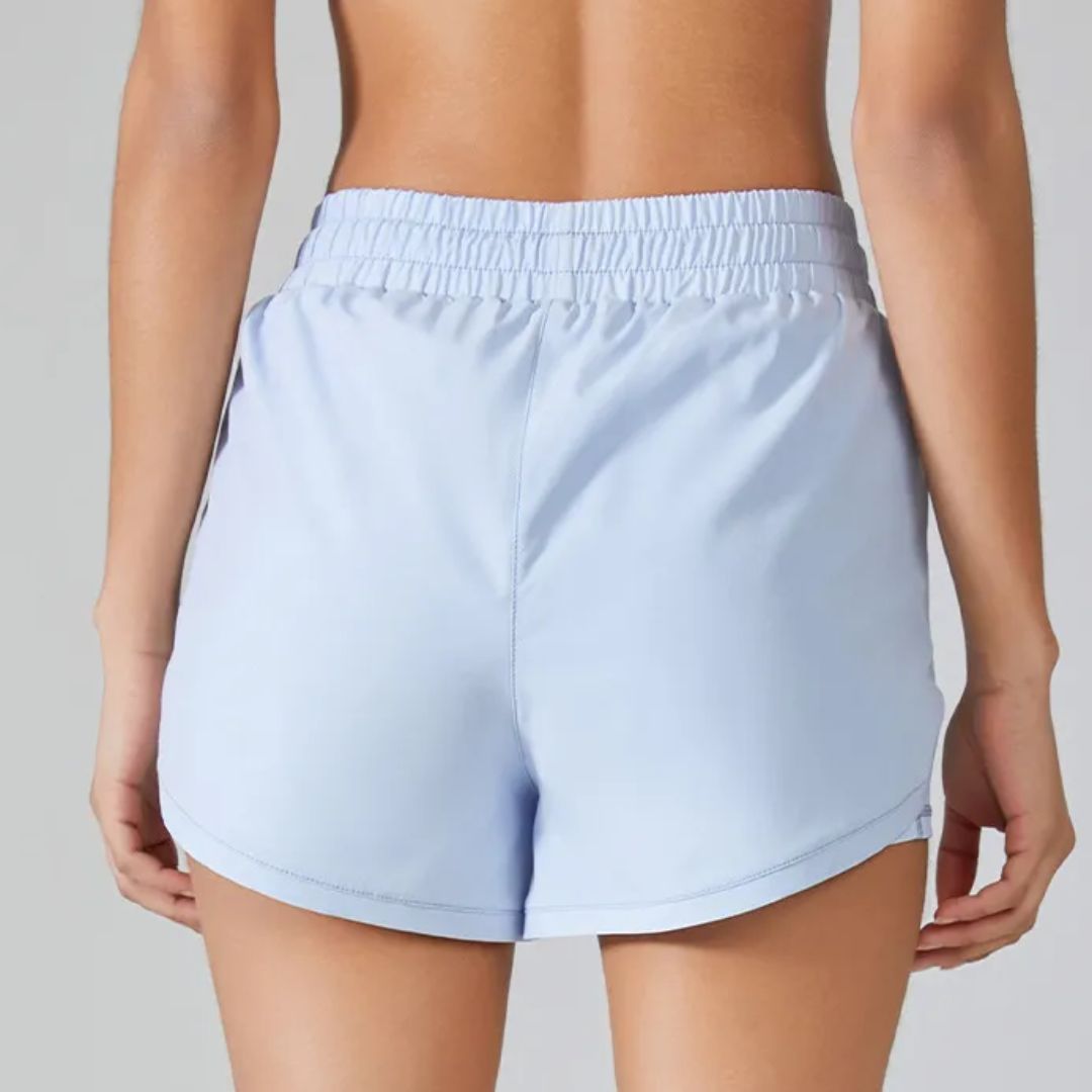 Women's Running Swim Shorts with Phone Pocket and Inner Liner