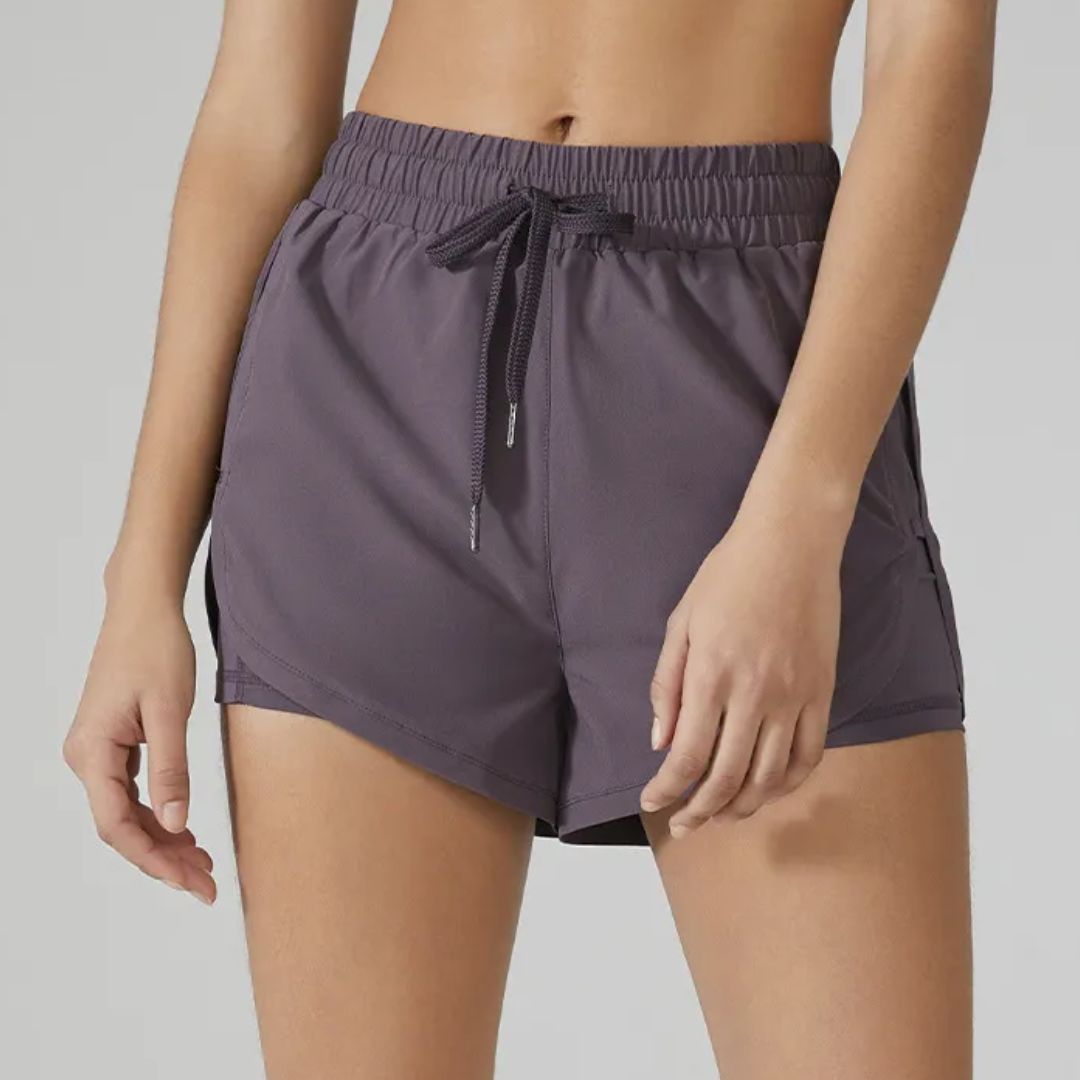 Women's Running Swim Shorts with Phone Pocket and Inner Liner