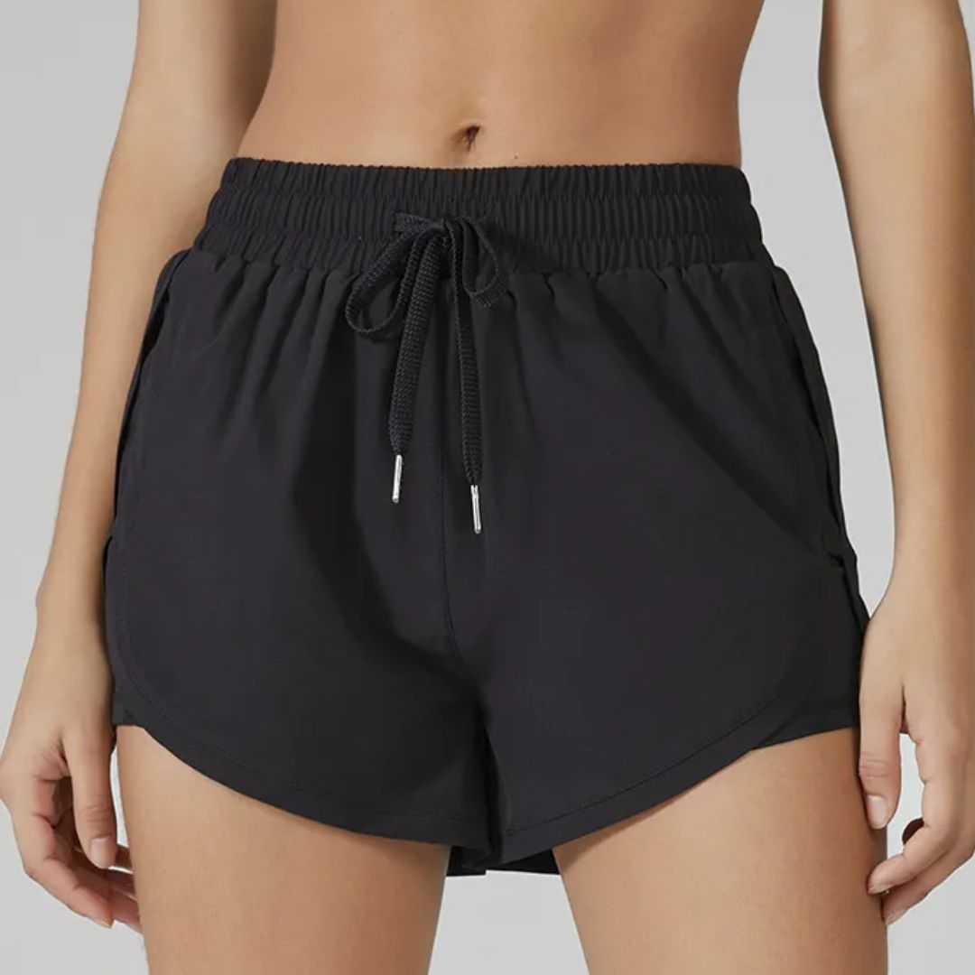 Women's Running Swim Shorts with Phone Pocket and Inner Liner
