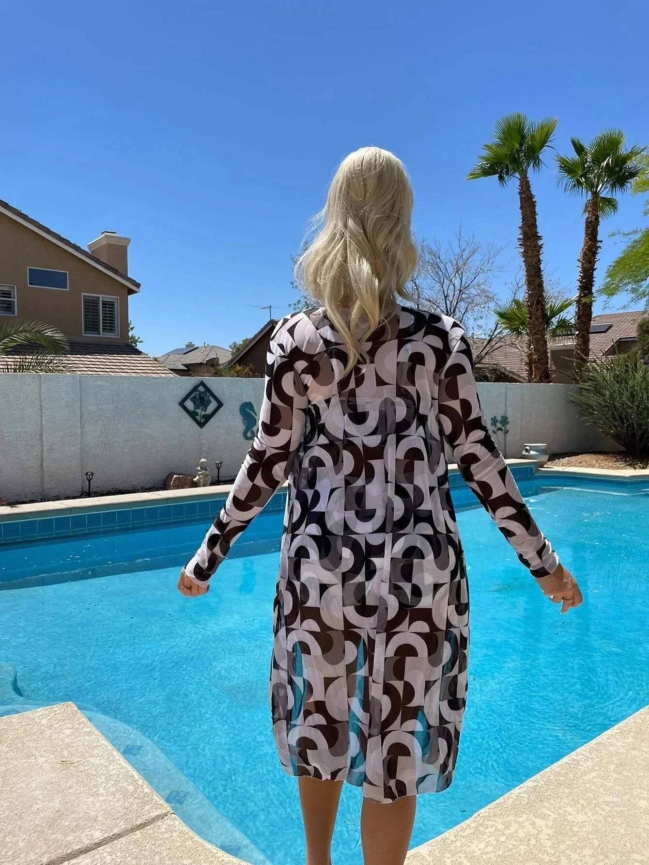 Women's Chic Three-Piece Beachwear Set