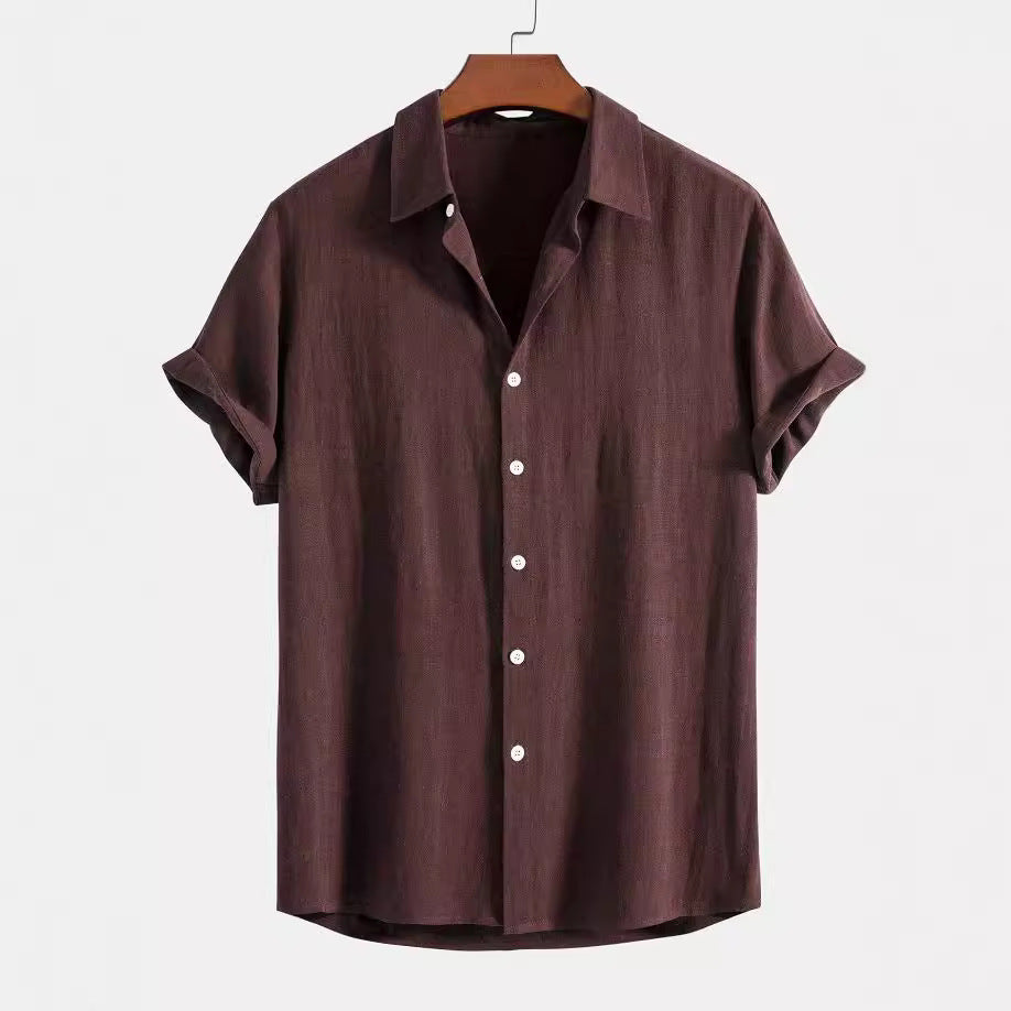 Men's Stylish Button-Up Shirt and Comfortable Pant Set