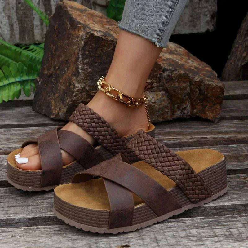 Chic Platform Cork Sandals for Women