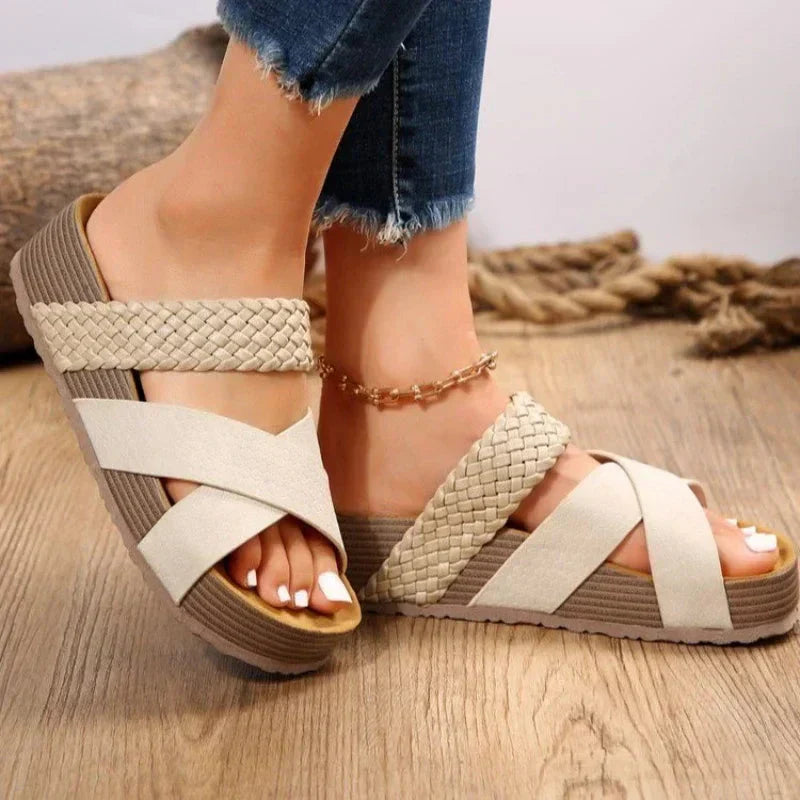 Chic Platform Cork Sandals for Women