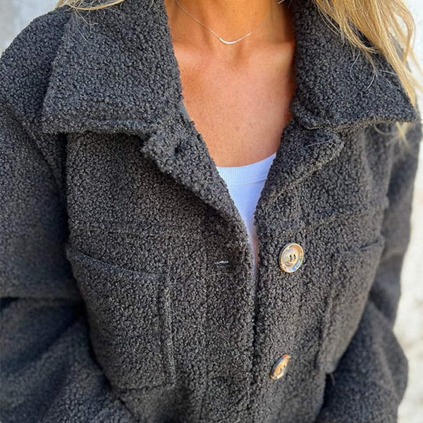 Women's Wool Jacket with Lapel