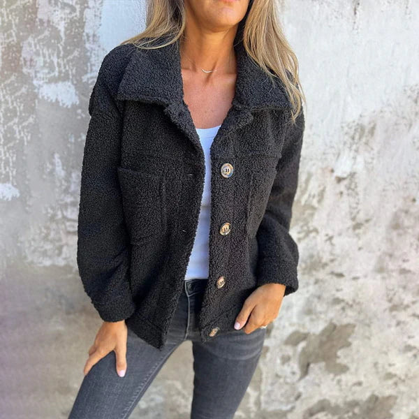 Women's Wool Jacket with Lapel