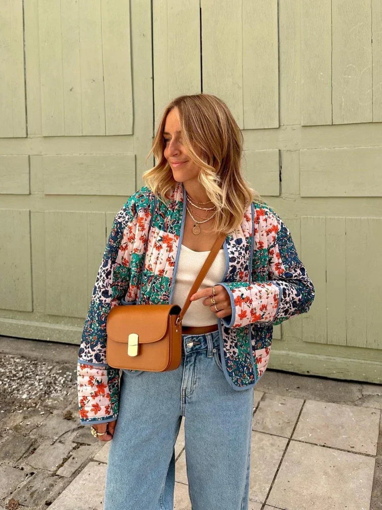 Women's Vintage Style Soft Plaid Checkered Jacket