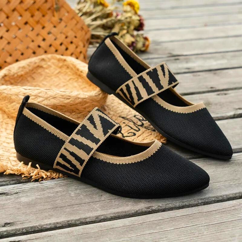 Women's Stylish Flats with Adjustable Strap for Comfortable Fit