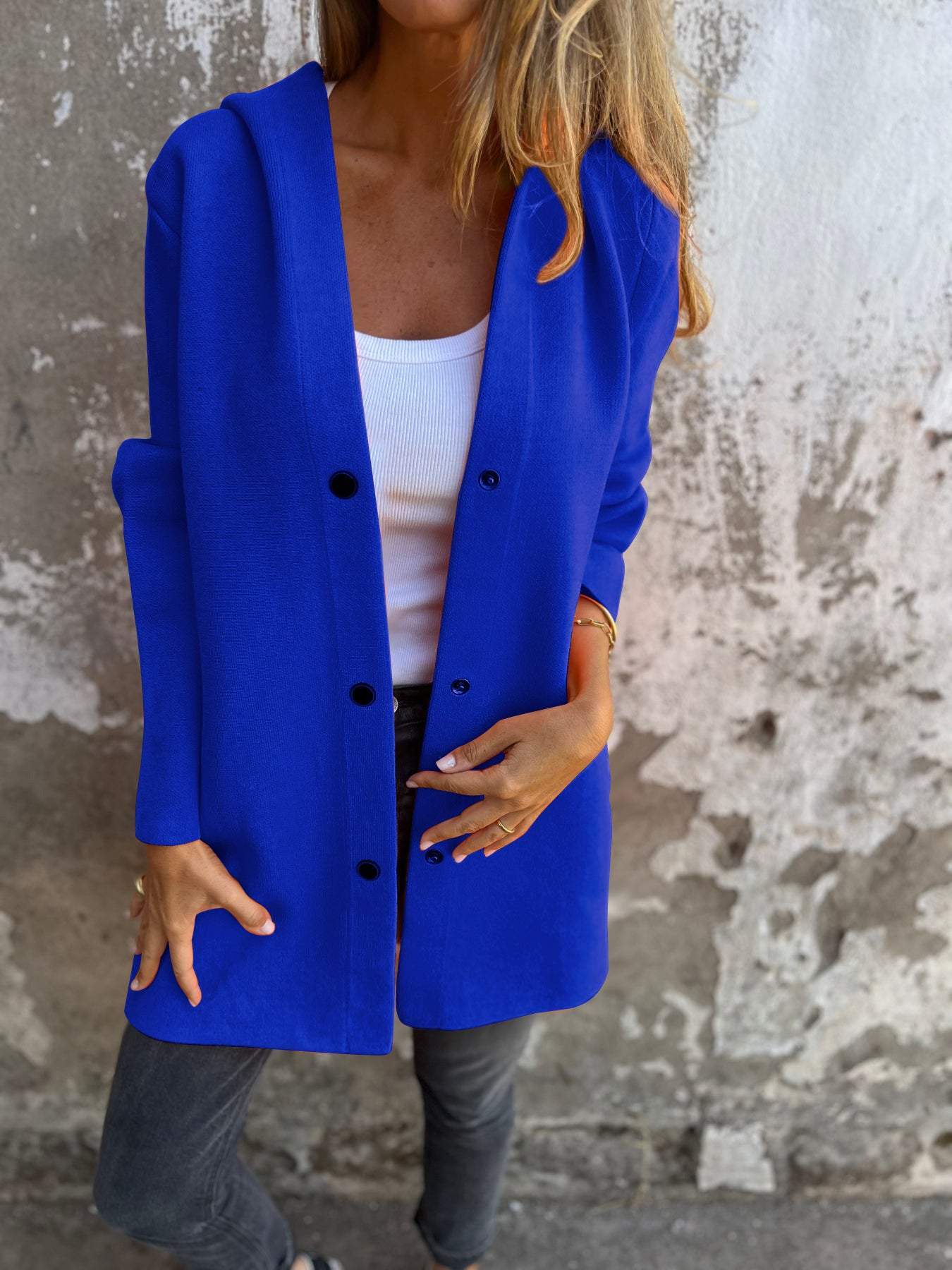 Women's Spring Jacket with Button Details