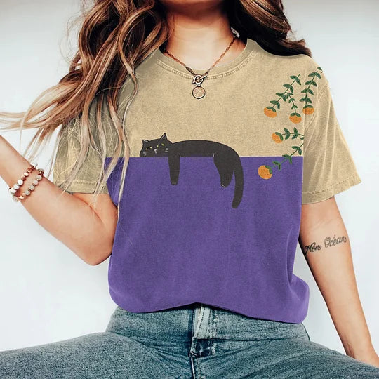 Women's Two-Tone Graphic T-shirt