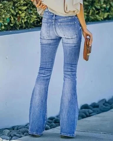 Elastic High-Waisted Women's Jeans