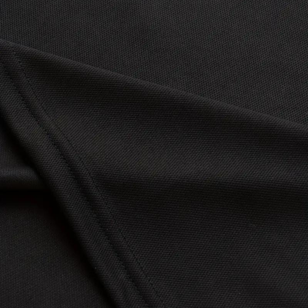 Men's Short Sleeve Polo Shirt with Printed Collar Trim