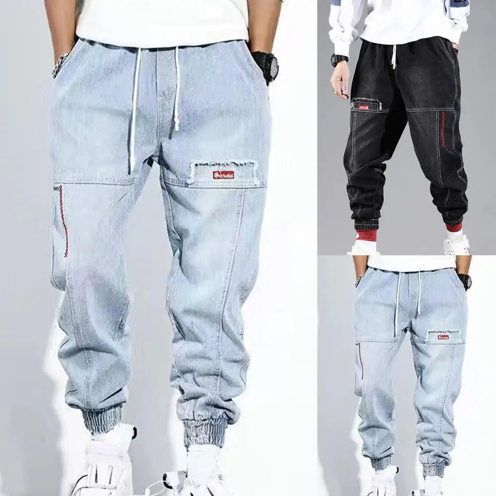 Men's Hip Hop Cargo Pants with Multiple Pockets