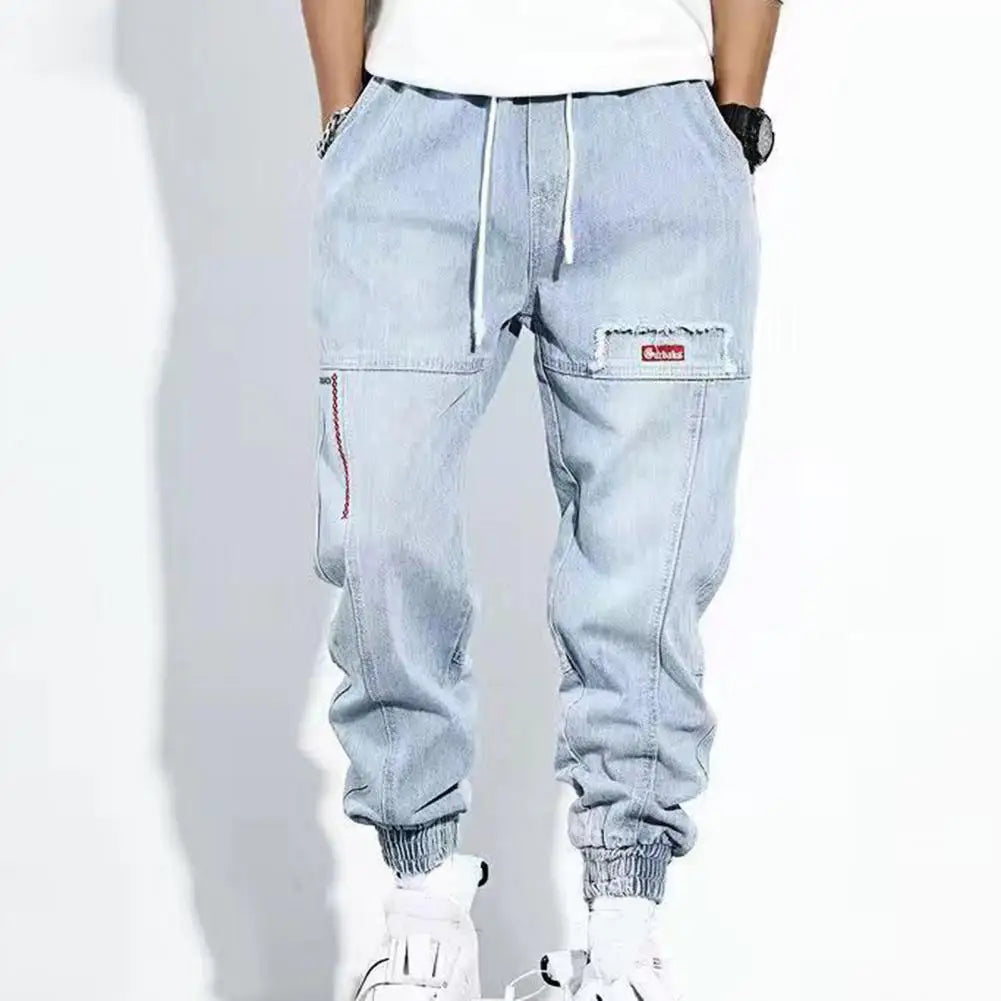 Men's Hip Hop Cargo Pants with Multiple Pockets