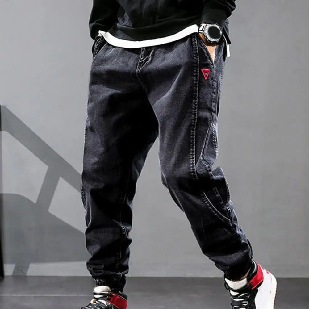 Men's Hip Hop Cargo Pants with Multiple Pockets