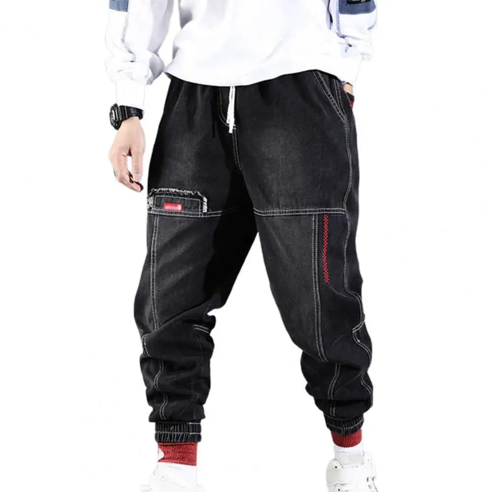 Men's Hip Hop Cargo Pants with Multiple Pockets