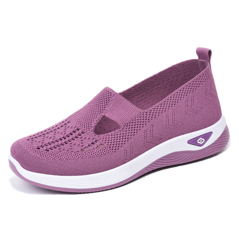 Women's Slip-On Walking Shoes with Cushioned Sole Comfort